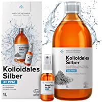 Plata Coloidal Prémium 1000 ml ● 40 ppm ● Óptima Concentración- Partículas más Pequeñas- Mejores Resultados…
